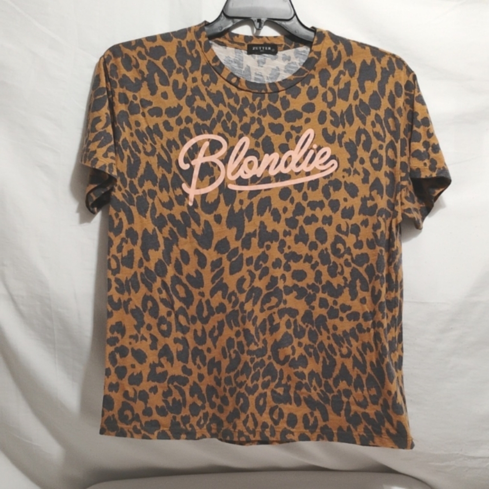 SALE! Blondie Zutter Animal Print Tee Sz.S Oversized